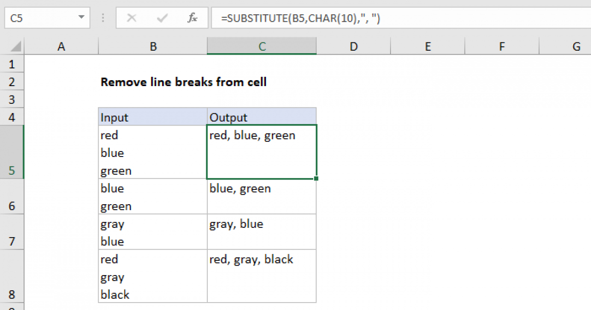 Excel Remove Double Line Breaks